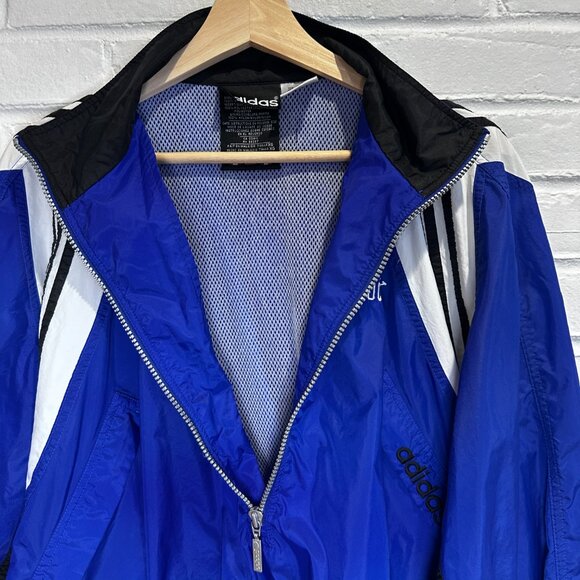 Vintage 90s Adidas Kentucky Wildcats Soccer Windbreaker Warm Up Jacket Men's XL - Picture 3 of 8
